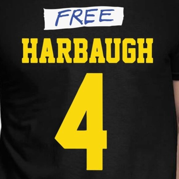 JJ McCarthy Free Harbaugh Football T-Shirt Michigan Wolverines Fan Gift Unise 05 - Picture 2 of 5